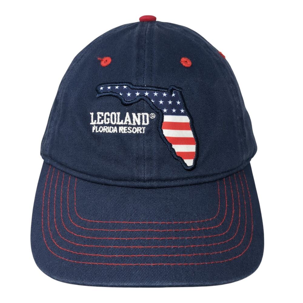 Legoland Florida Resort Baseball Cap Blue OS Adjustable Embroidered Patriotic